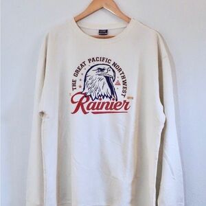 PNW Classic Rainier sweatshirt - lightweight cream men’s